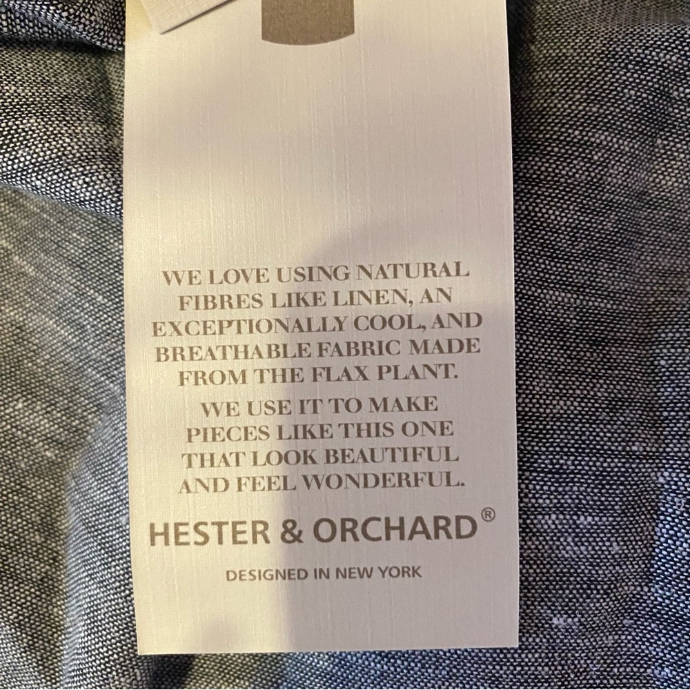 Women’s Linen Blend Pants Wide Leg High Rise Pull On Heather Gray Size Small - Picture 7 of 7